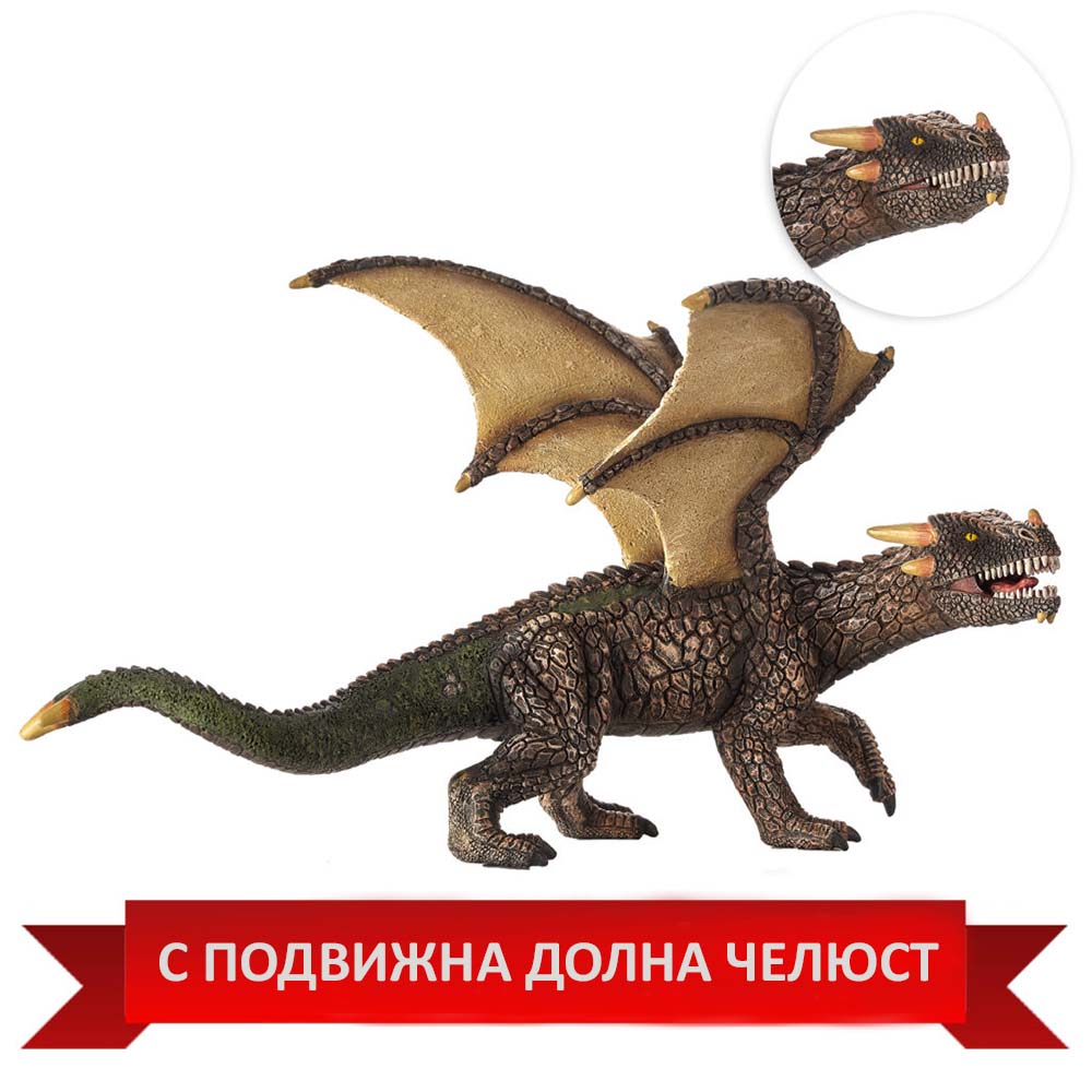 Фигурка Земен дракон с подвижна долна челюст 387250
