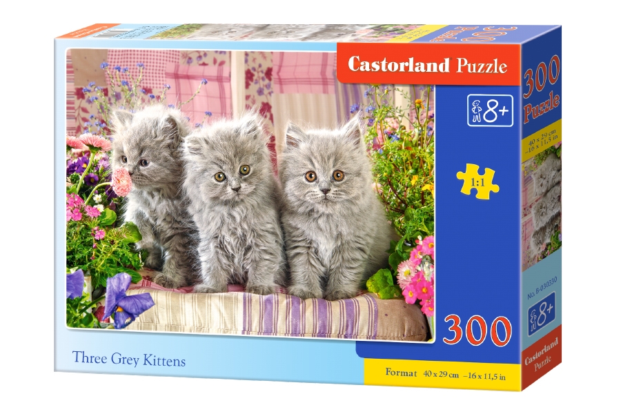 Пъзел Три сиви котета, 300 части, B-030330