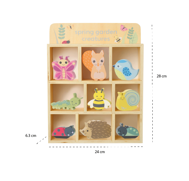 OTT26329 Комплект дървени градински животни - Spring Garden OTT26329 Комплект дървени градински животни - Spring Garden
