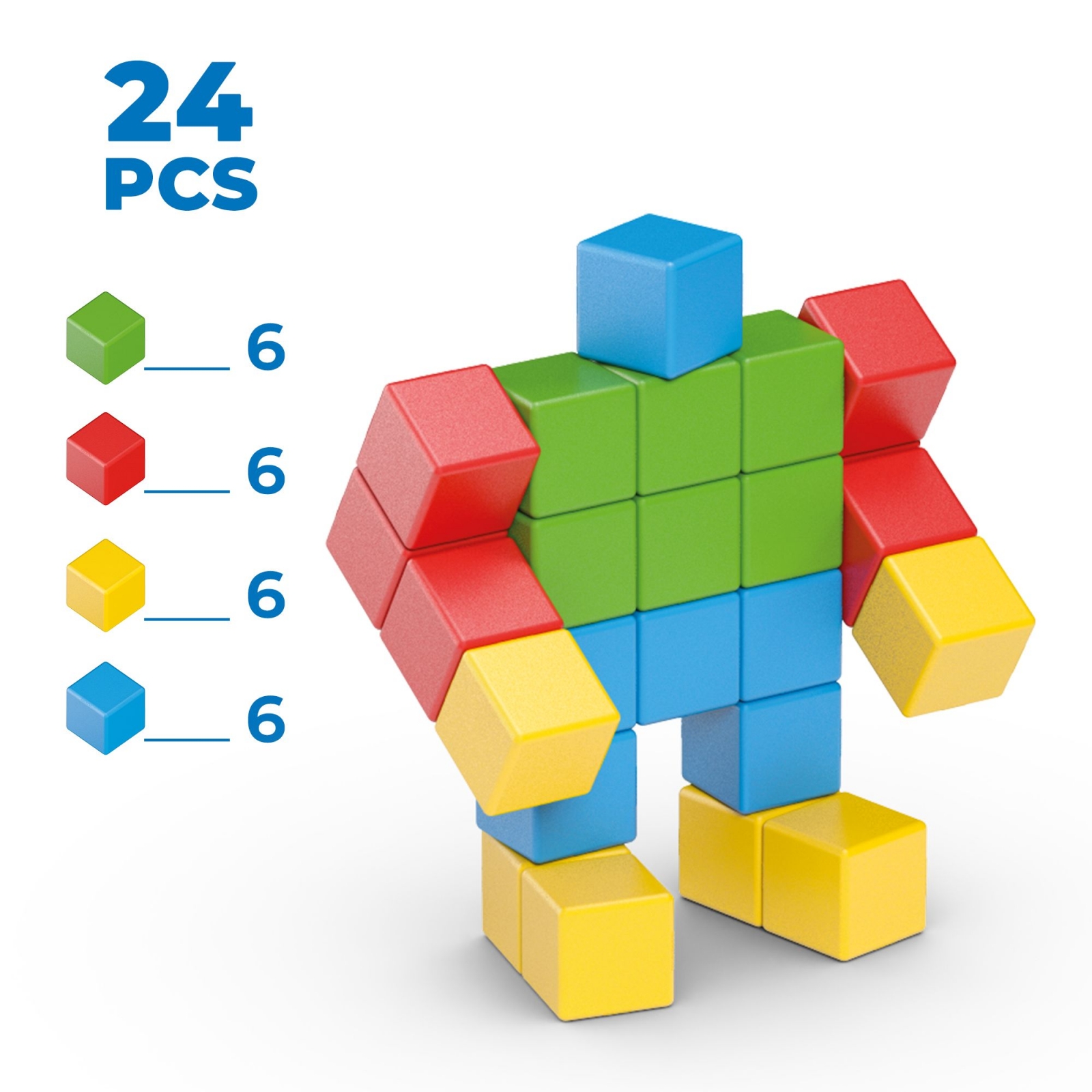 G248 Магнитен конструктор, Geomag, Magicube, Creative, 24 части G248 Магнитен конструктор, Geomag, Magicube, Creative, 24 части