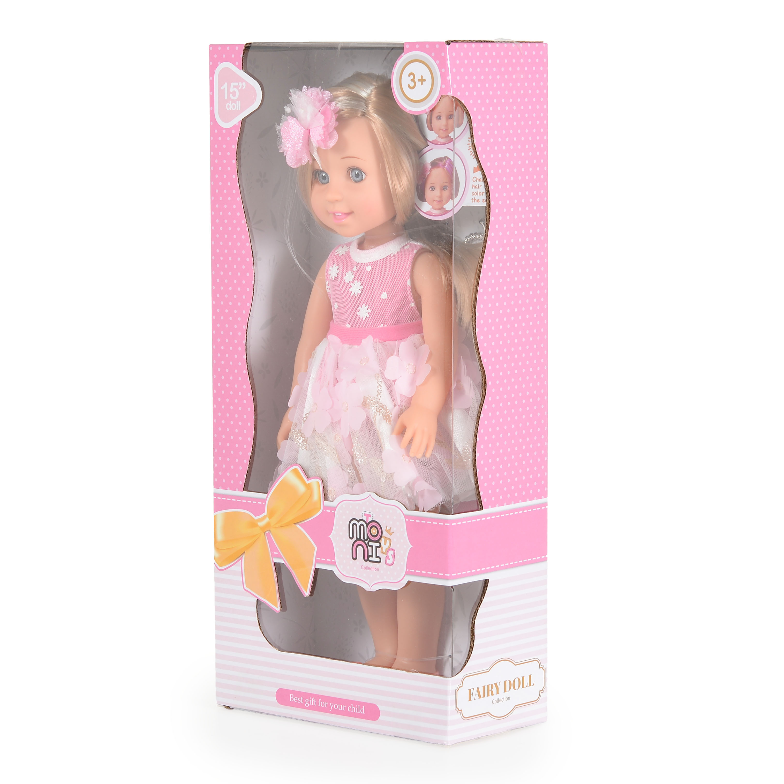Кукла 38 cм. Fairy Doll Sun розово LS1502-8
