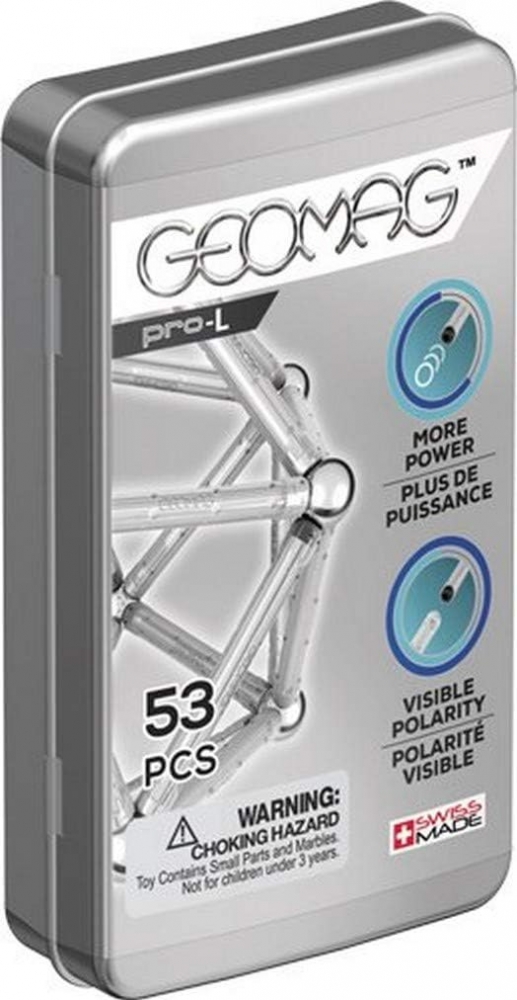 Магнитен конструктор Geomag, Pro-L Pocket, G040, 53 части