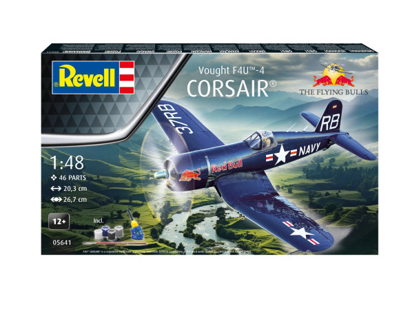 Сглобяем модел, Revell, Самолет Flying Bulls F4U-4 Corsair Сглобяем модел, Revell, Самолет Flying Bulls F4U-4 Corsair