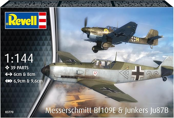 R03770 Сглобяем модел, Revell, Самолет Месершмит (Bf109E) и самолет Юнкер (Ju87B) Stuka