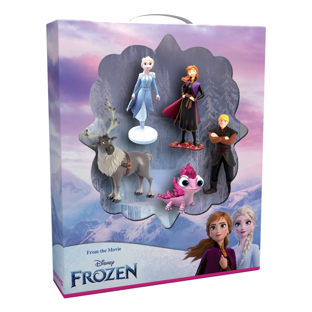 Комплект с фигурки, Walt Disney, Disney 100 Platinum Frozen, 5 бр., BL13414