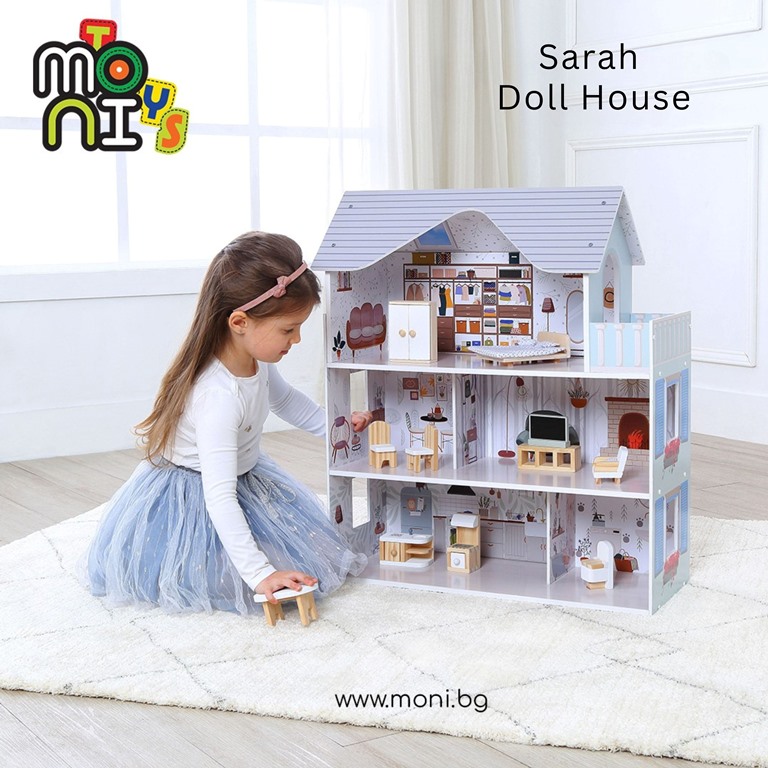 ДЪрвена къща с мебели Sarah 8301