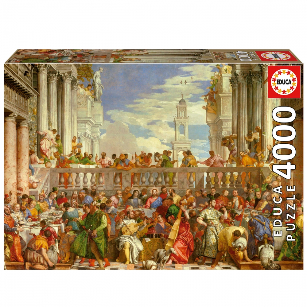 EDU19949 Пъзел, Educa, Сватбата в Кана, Паоло Веронезе, 4000 части