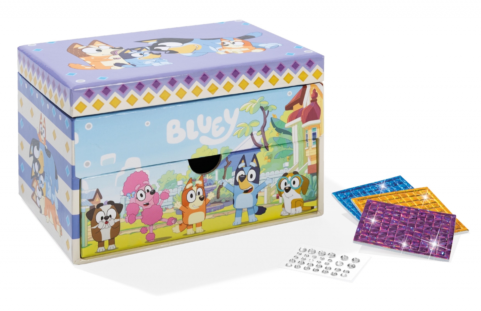 T290310 Творчески комплект, Totum, Bluey, Декорирай сам кутия за бижута