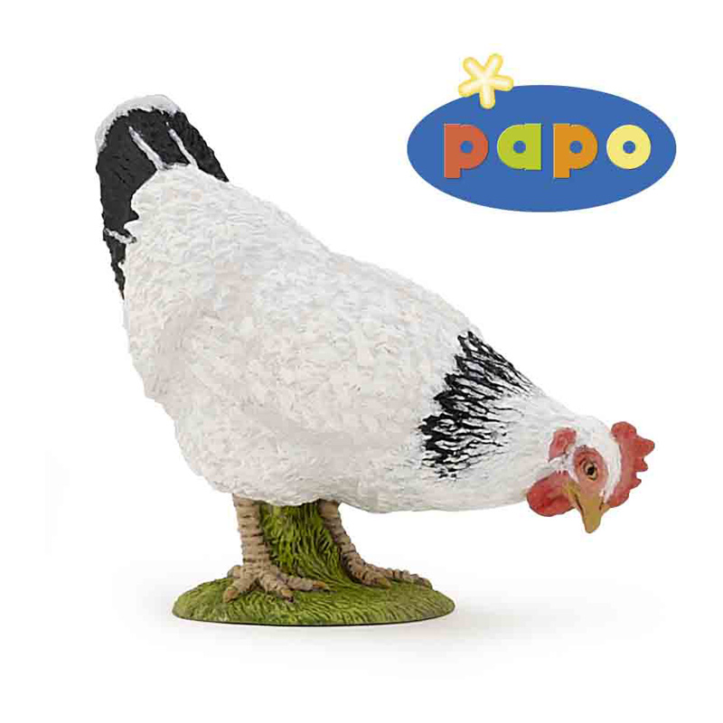 Фигурка кокошка Pecking white hen 51160