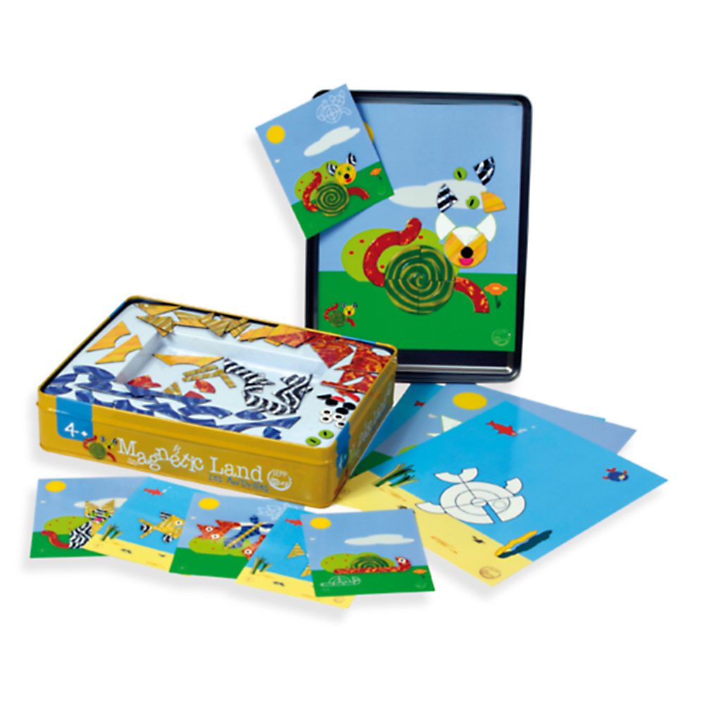 Магнитна игра в метална кутия Забавни животни 4MLAND